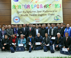 Rize'de Amatör Spor Haftası, Ödül Töreni ile Sona Erdi