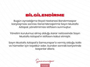 Samsunspor’da Mustafa Aztopal İle Yollar Ayrıldı