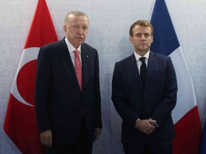 Cumhurbaşkanı Erdoğan, Macron İle Görüştü
