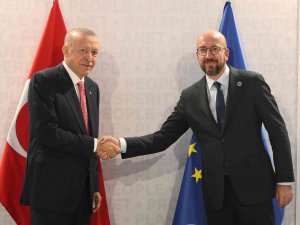 Cumhurbaşkanı Erdoğan, Ab Konseyi Başkanı Michel İle Görüştü