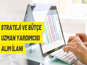 Strateji ve Bütçe Uzman Yardımcısı alım ilanı