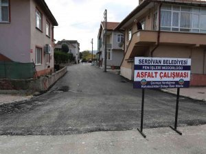 Serdivan’da 9 Sokak Daha Asfaltlandı
