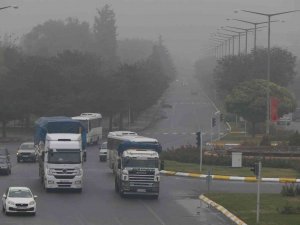 Erzincan’a Güne Sisle Uyandı