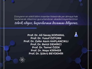 Dünyanın En Etkili Bilim İnsanları Listesinde Anadolu Üniversitesi Öğretim Üyeleri De Var