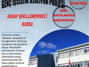 Ahşap Şekillendirmeci Kursu İçin Kayıtlar Başladı