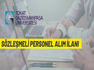 Sözleşmeli personel alım ilanı