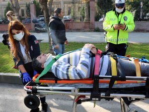 Trafik Kazasında 1 Motosiklet Sürücüsü Yaralandı