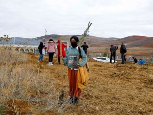 Öğrenciler Fidanları Toprakla Buluşturdu