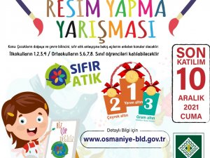 Osmaniye’de Sıfır Atık Temalı Resim Yarışması