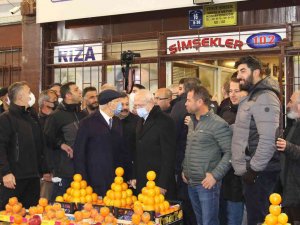 Chp Genel Başkanı Kılıçdaroğlu, Ankara’da Hal Esnafını Ziyaret Etti