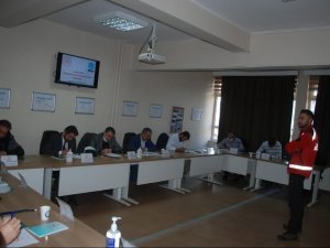 Afyonkarahisar’da Hastane Çalışanlarına Hastane Afet Planı Eğitimi Verildi