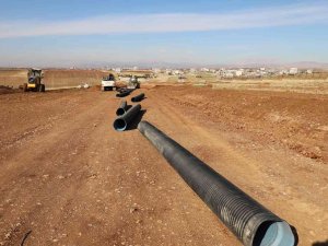 Kahta’daki Çevre Yolu Alt Yapı Çalışmaları Devam Ediyor
