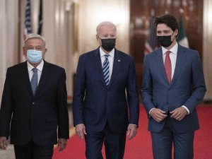 Abd Başkanı Biden, Trudeau Ve Lopez Obrador 5 Yıl İçinde İlk Kez Bir Araya Geldi