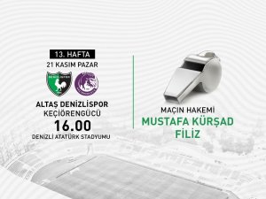 Denizlispor Maçının Hakemi Açıklandı