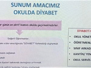 Okullarda Diyabetli Öğrencisi Olan 1300 Öğretmene Eğitim