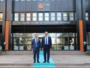 Rektör Ataç Ösym Başkanı Prof. Dr. Halis Aygün’ü Ziyaret Etti