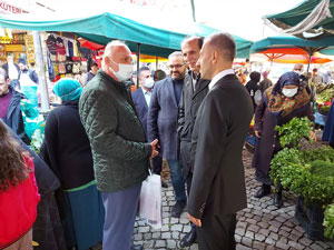 Saadet Partisi Rize'de Pazar Esnafını Ziyaret Etti. İl Başkanı Av. Kaçar: "Emekçiye Hakkını Veren Milli Görüş Kadroları Göreve Gelmek Zorundadır"