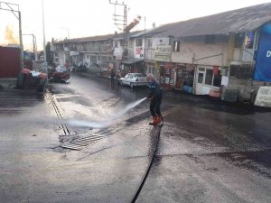 Altyapı İyileştirmesinin Yapıldığı Sanayi Bölgesinde Temizlik Çalışması Yapıldı