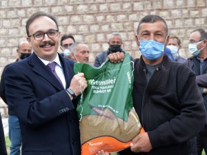 200 Çiftçiye Yulaf, Yem Bezelyesi Ve Yonca Tohumu Dağıtıldı