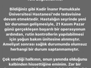 Sevgilisinden Kadir İ̇nanır’ın Sağlık Durumu İle İlgili Açıklama