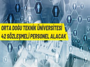 ODTÜ'den sözleşmeli personel alım ilanı