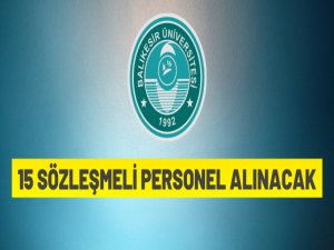 Sözleşmeli personel alım ilanı