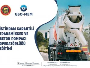 Gso-mem’de İstihdam Garantili Transmikser Ve Beton Pompacı Operatörlüğü Eğitimi Verilecek