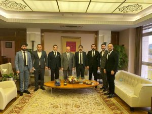 Asri̇ad Van Şubesinden Ticaret Bakan Yardımcısı Uçarmak İle Gazeteci Şahin’e Ziyaret