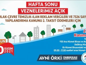 Pamukkale’de Hafta Sonu Vezneler Açık Olacak