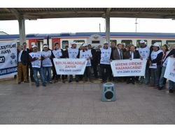 Demiryolcular Özelleştirmeyi Protesto Etti