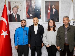 Güreş Antrenörlerinden Eroğluna Hayırlı Olsun Ziyareti
