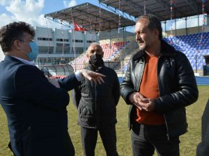 Söke Şehir Stadı Zemini İncelendi