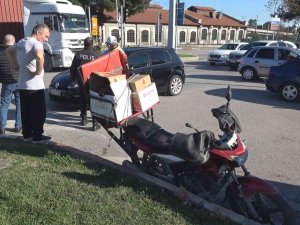 Motosiklet İle Otomobil Çarpıştı: 1 Yaralı