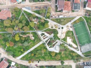 Cevher Dudayev Parkı Tamamlandı