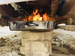 Sibirya Soğukları Ağrı’da Araçların Depolarını Dondurdu