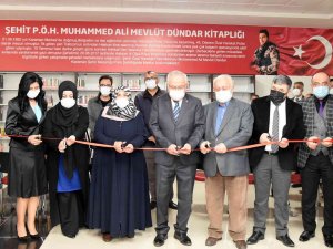 Kmü’de Şehit Adına Kitaplık Açıldı