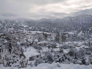 Denizli Güne Karla Uyandı