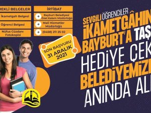 Üniversite Öğrencilerine İkametgahını Bayburt’a Al Kampanyası