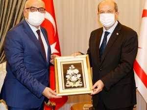 Kktc Cumhurbaşkanı Tatar, Rektör Ataç’ı Kabul Etti