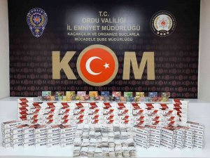 Ordu’da 8 Milyon Makaron Ele Geçirildi