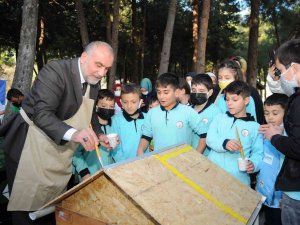 Çocuklar, Başkan İle Hayvan Kulübesi Boyadı