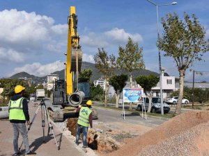 Anamur’da Kanalizasyon Ve Yağmursuyu Hattı Çalışması