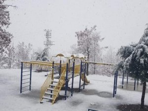 Doğanşehir’de Kar Yağışı Başladı