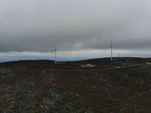 Siste Kaybolan Rüzgar Türbinleri Drone İle Görüntülendi