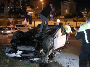 Samsun’da Otomobil Takla Attı: 5 Yaralı