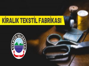 Tekstil fabrikası kiraya verilecek