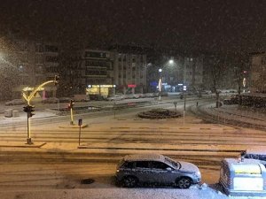 Çorum’da Beklenen Kar Yağışı Başladı