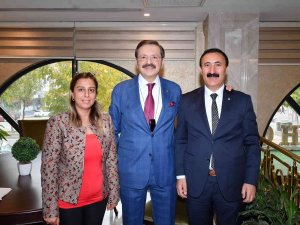 Başkan Süer, Hisarcıklıoğlu’na Projelerini Anlattı