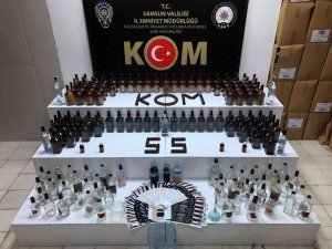 Samsun’da 10 Adrese ’Sahte İçki’ Operasyonu: 2 Gözaltı