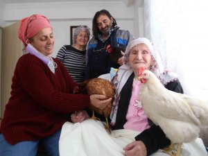96 Yaşındaki Hasta Annelerine Tavuklu Moral